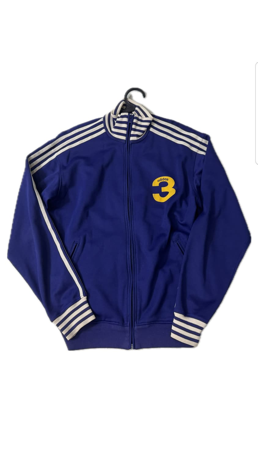 아디다스 블루/옐로우 '3' 로고 트랙탑 상품이미지1