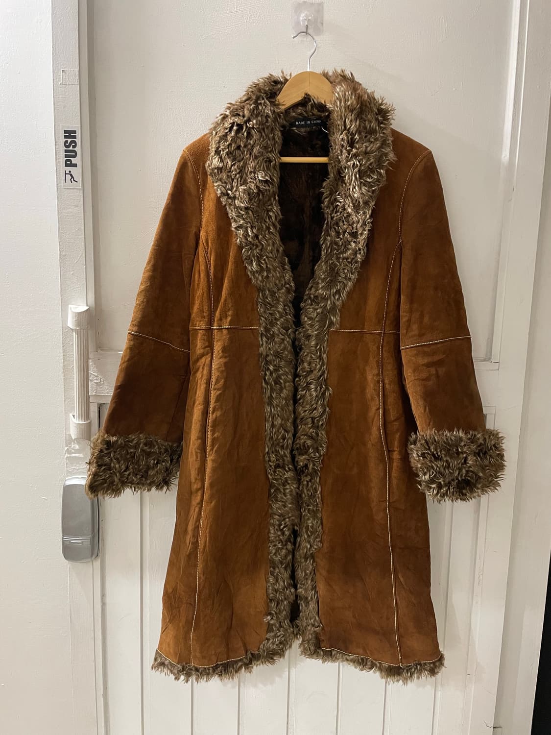WILSON LEATHER mustang suede fur coat 상품이미지3