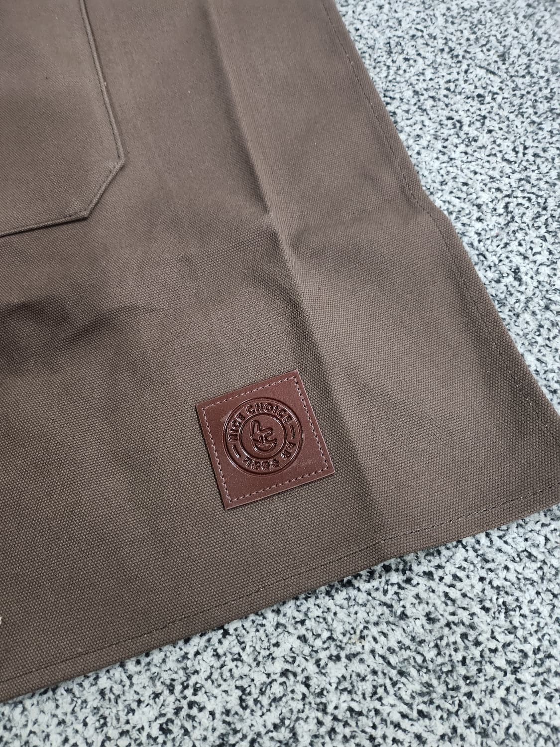 브라운 캔버스 에이프런 (새 상품) 상품이미지4