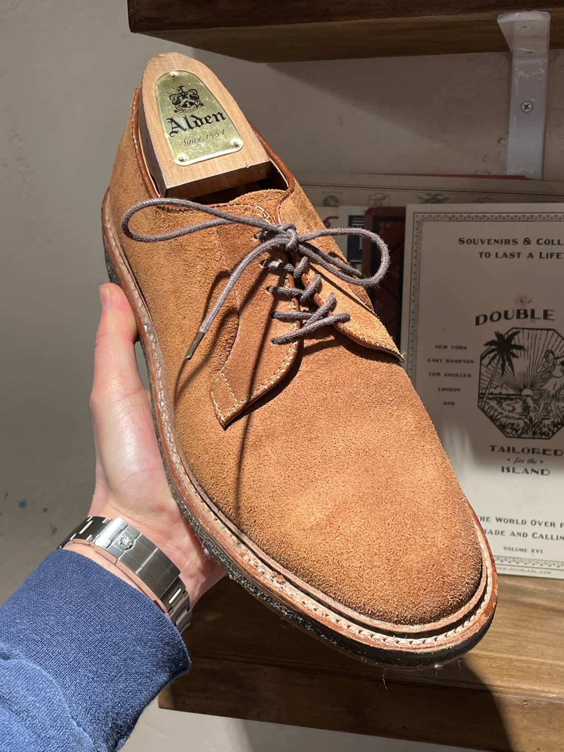 Alden 알든 스너프 스웨이드 플레인토 판매 rrl 상품이미지4