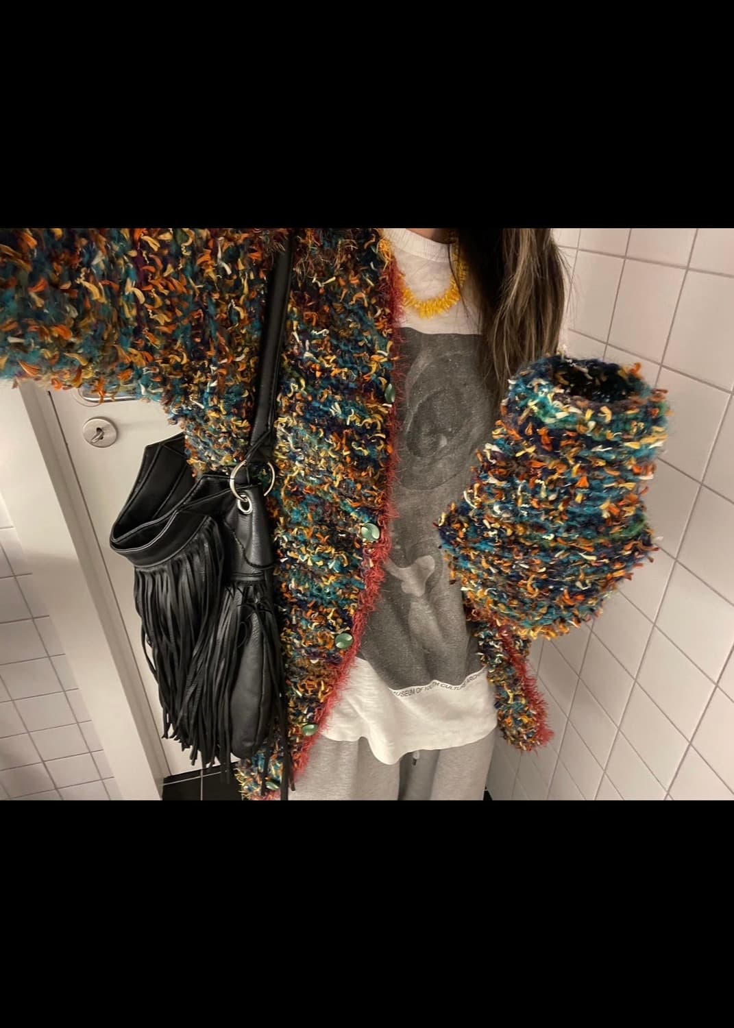 샤기 가디건 상품이미지1