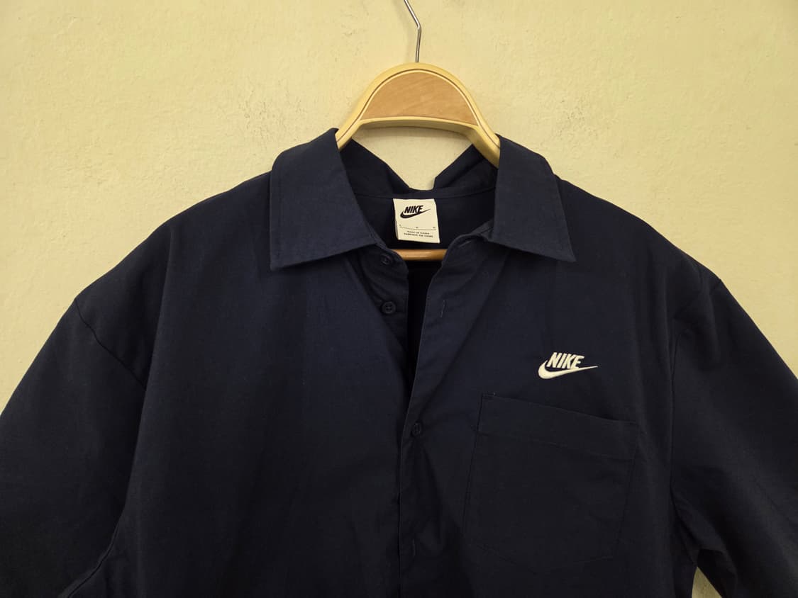 나이키 네이비 반팔 셔츠 (L) 상품이미지3