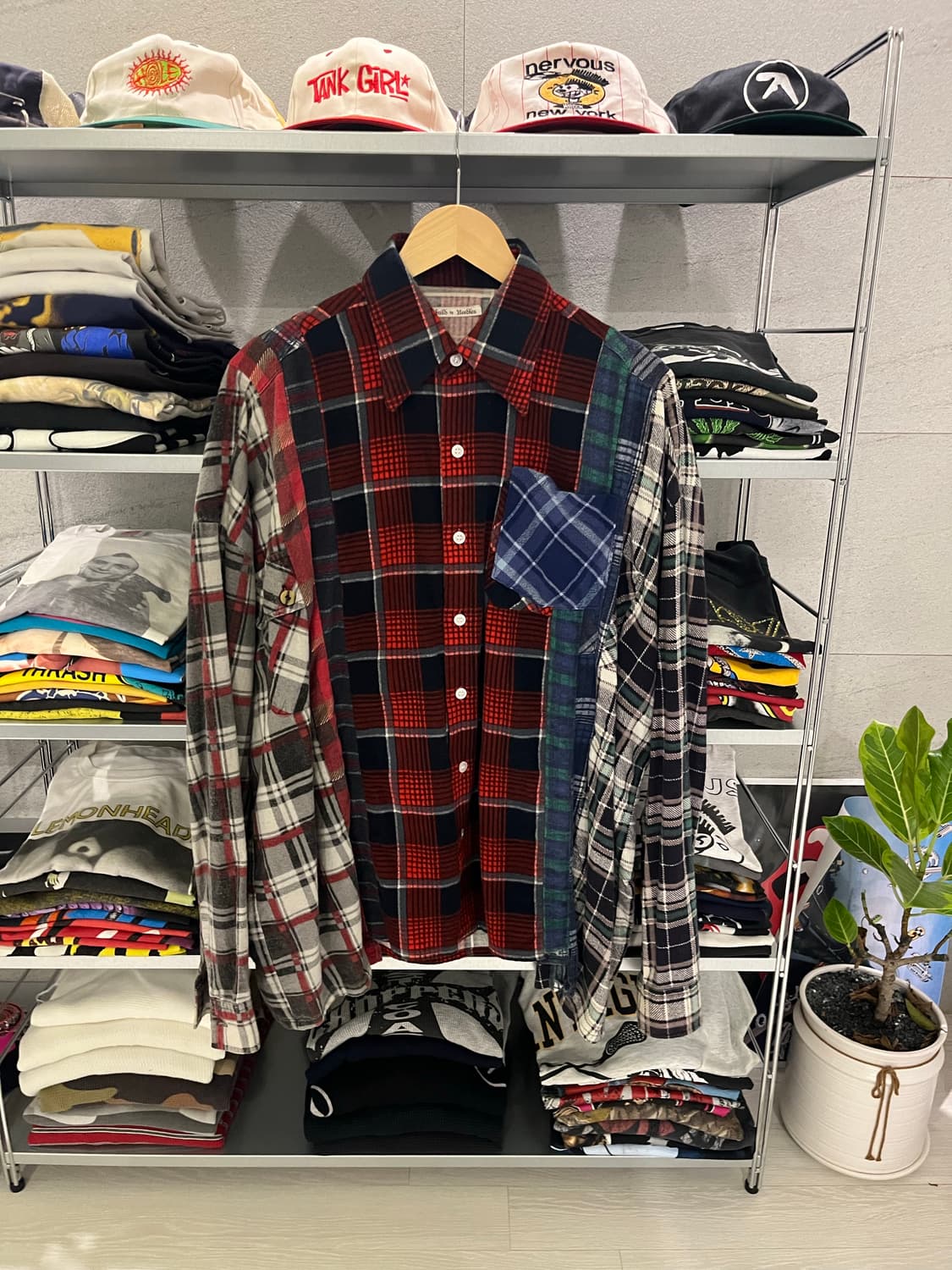 Rebuild by needles 리빌드 바이 니들스 플란넬셔츠 상품이미지1