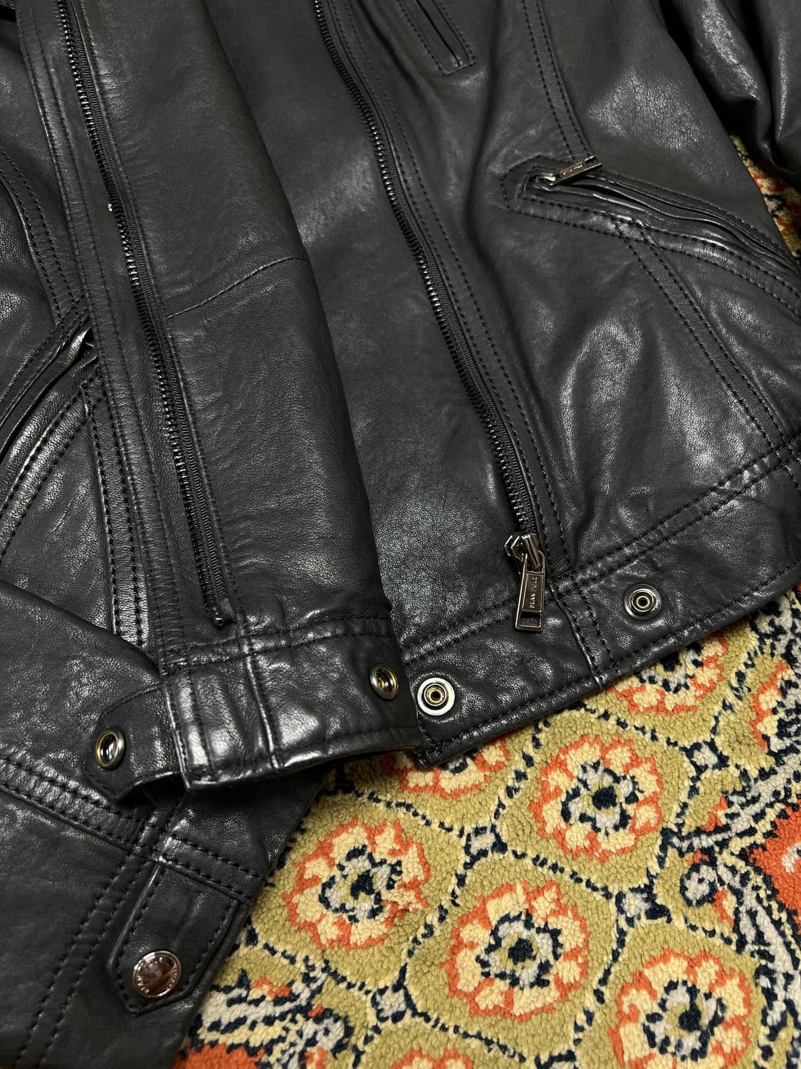 [S] BEANPOLE 여성 빈티지 램스킨 라이더 가죽자켓 상품이미지5