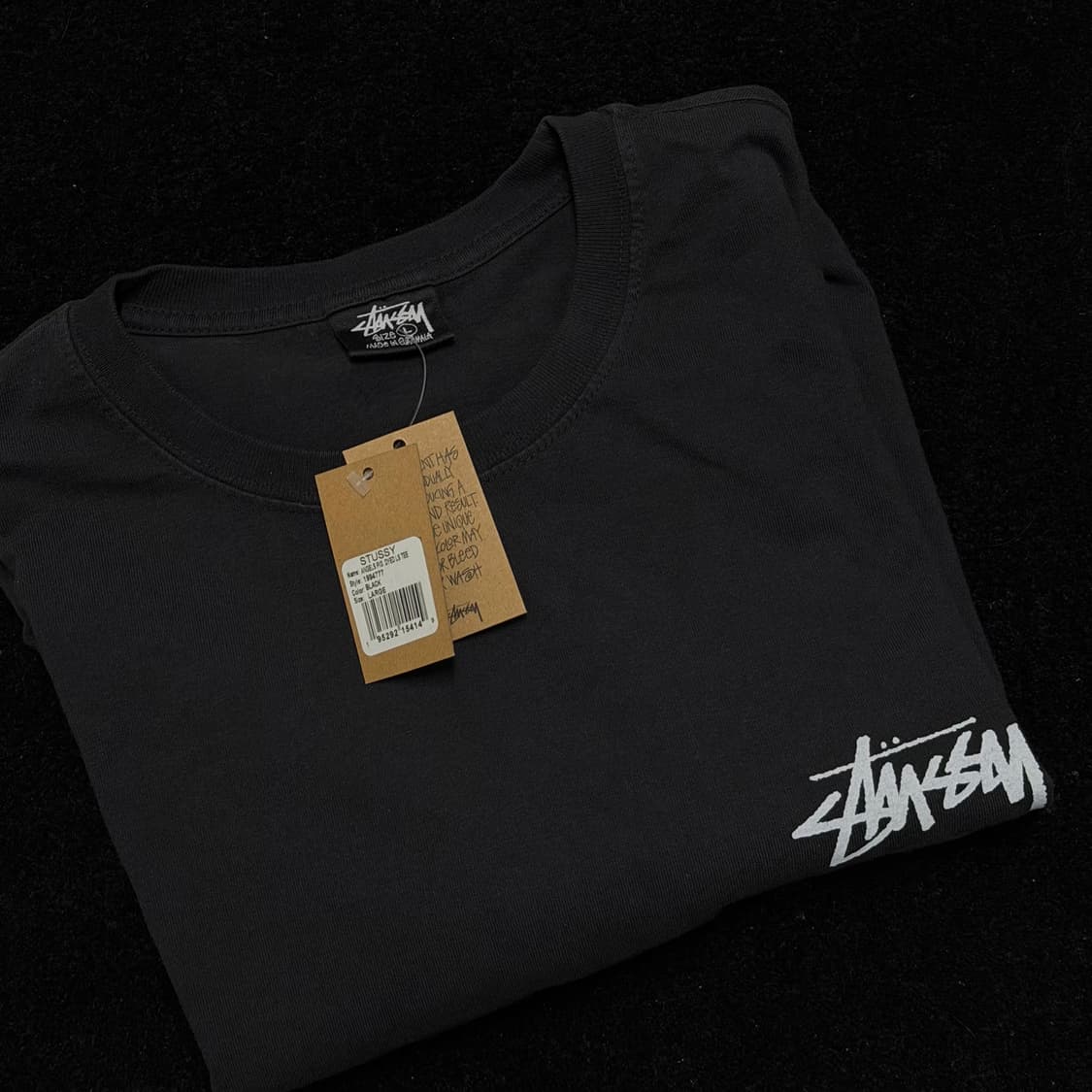 (L) 스투시 엔젤 롱슬리브 블랙 새상품 상품이미지2