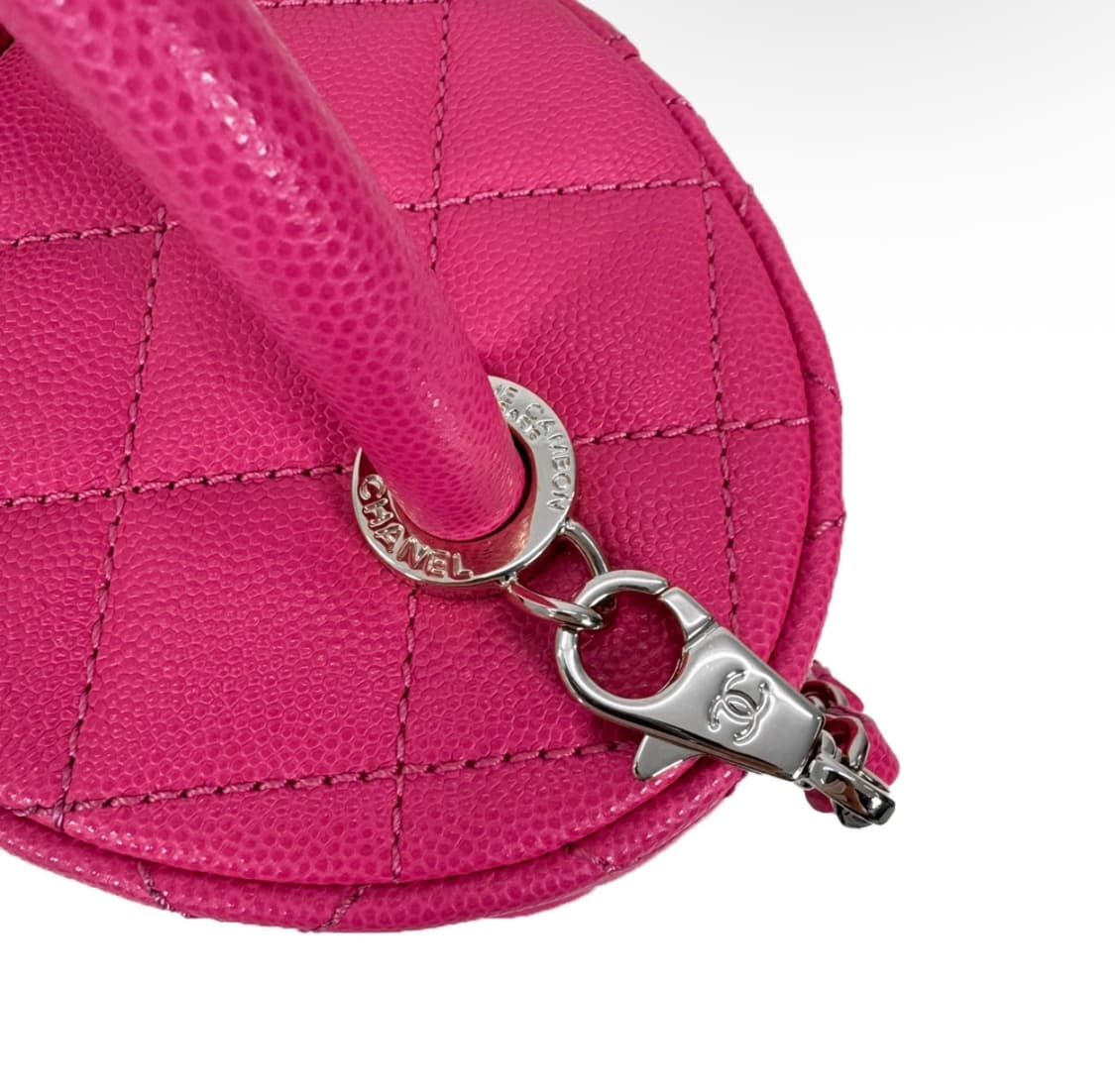 [OS] 샤넬 여성 코코 탑핸들 캐비어 카프스킨 베니티 크로스백 핑크 상품이미지8