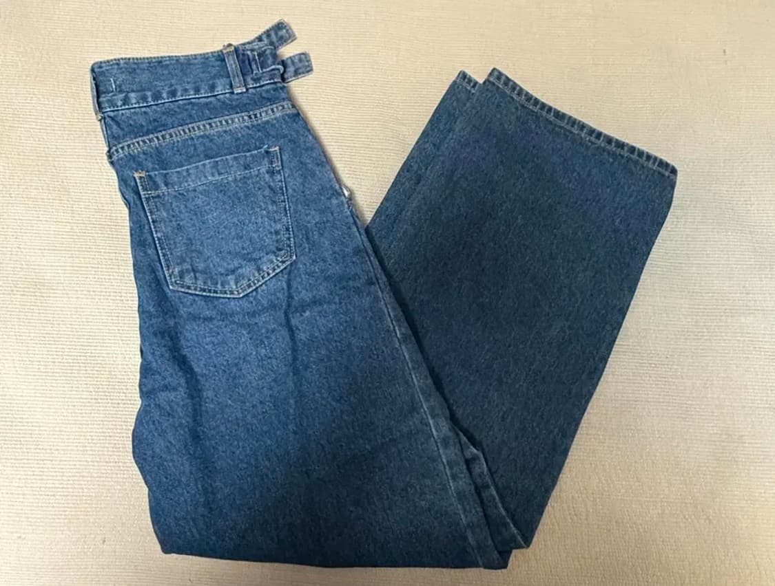 어리틀빗 허리벨트 데일리 데님팬츠 M 상품이미지1