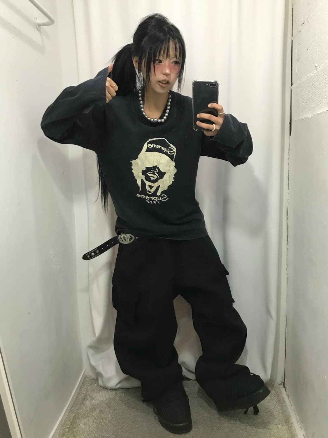 Supreme Logo Long Sleeves 상품이미지2