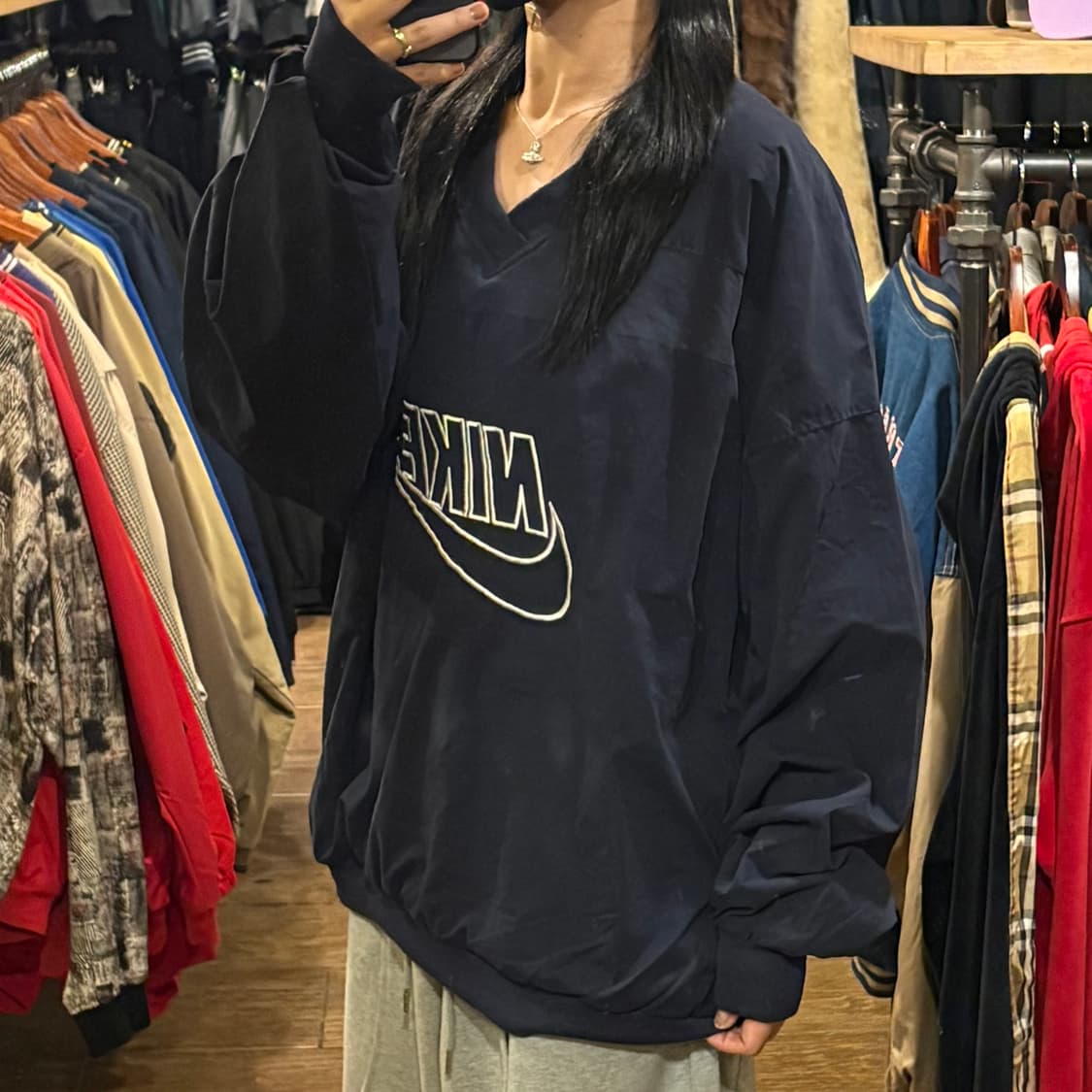 [HI] Nike 나이키 빅로고 웜업 네이비 상품이미지3