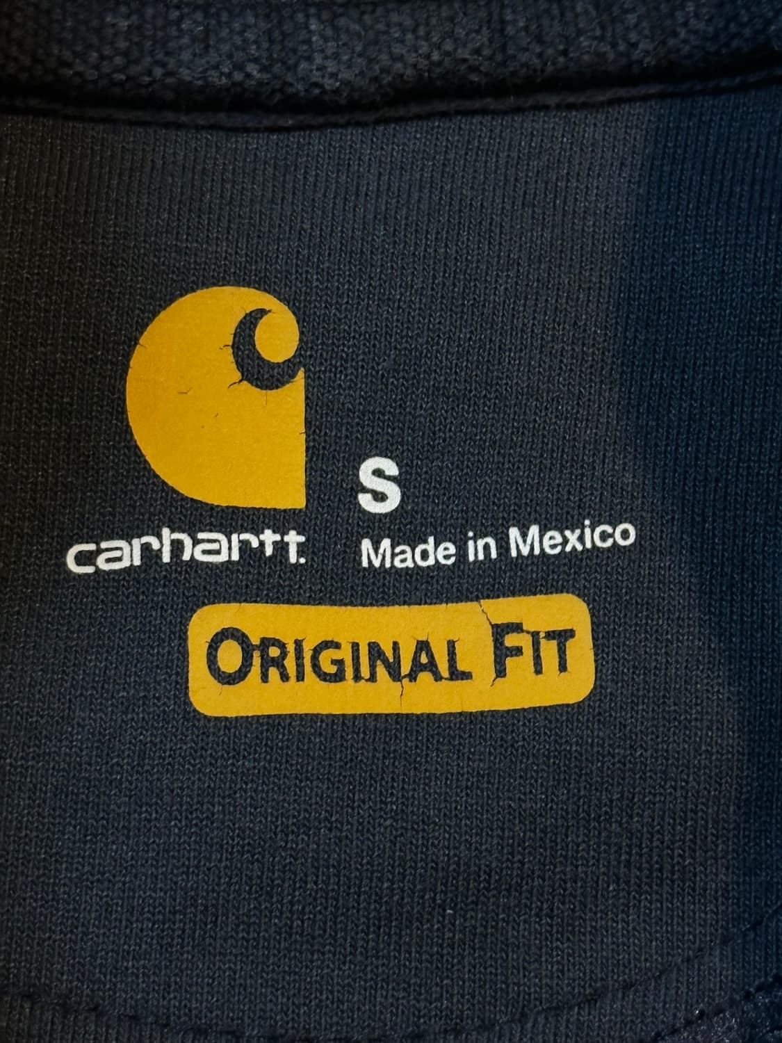 칼하트 CARHARTT 오리지널핏 포켓 기모 맨투맨 네이비 상품이미지4