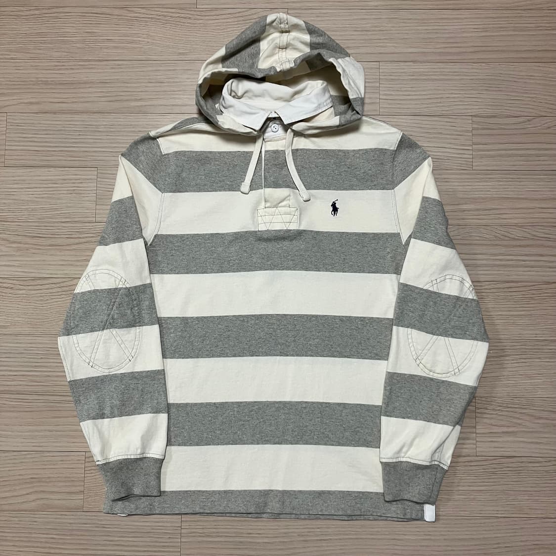 폴로 랄프로렌 스트라이프 럭비 후드티 상품이미지1