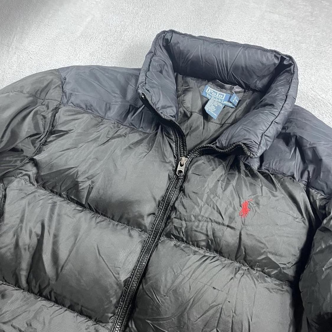 00s 폴로 랄프로렌 클래식 다운 패딩 자켓 블랙 상품이미지2