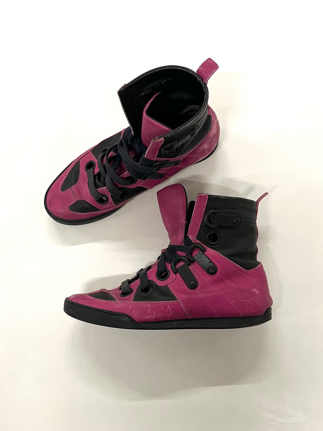 디올 옴므 크리스 반 아쉐 레더 하이탑 스니커즈 상품이미지3