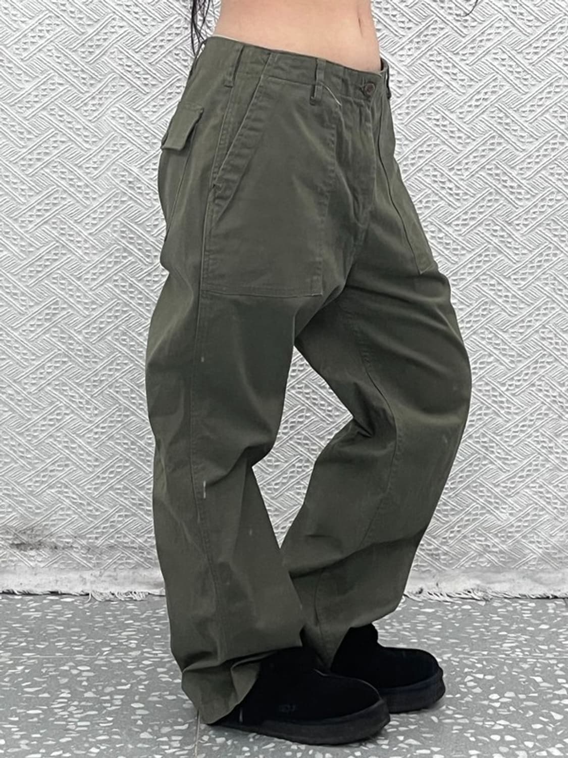 리 LEE 밀리터리 말차카키 퍼티그 팬츠 34인치 C09479 상품이미지1