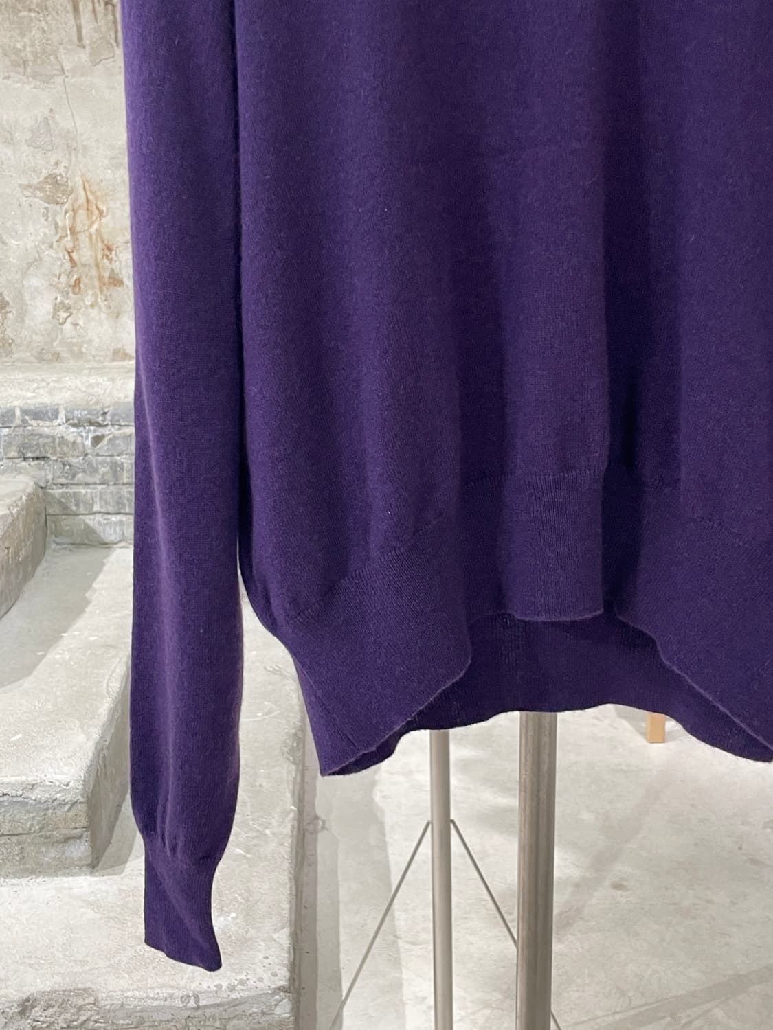 질샌더 퍼플 베이직 캐시미어 니트 상품이미지4