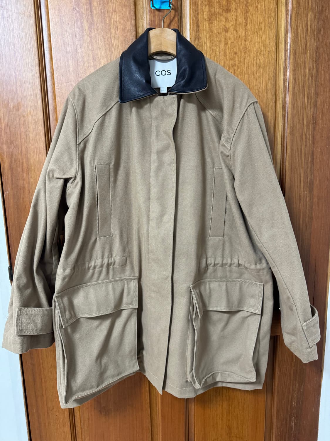 COS 레이디스 오버사이즈 레더카라 유틸리티 자켓 S 상품이미지2