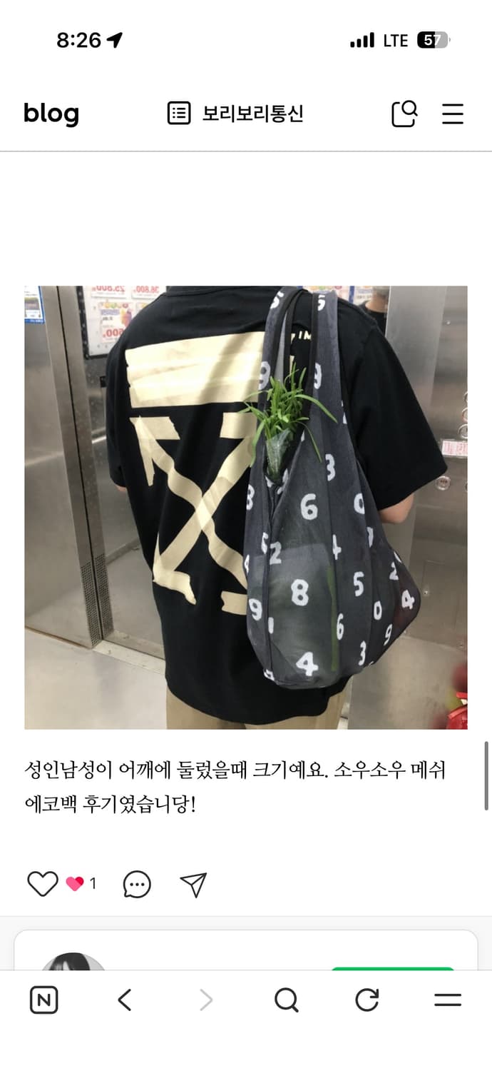 소우소우 매쉬 에코백 상품이미지2