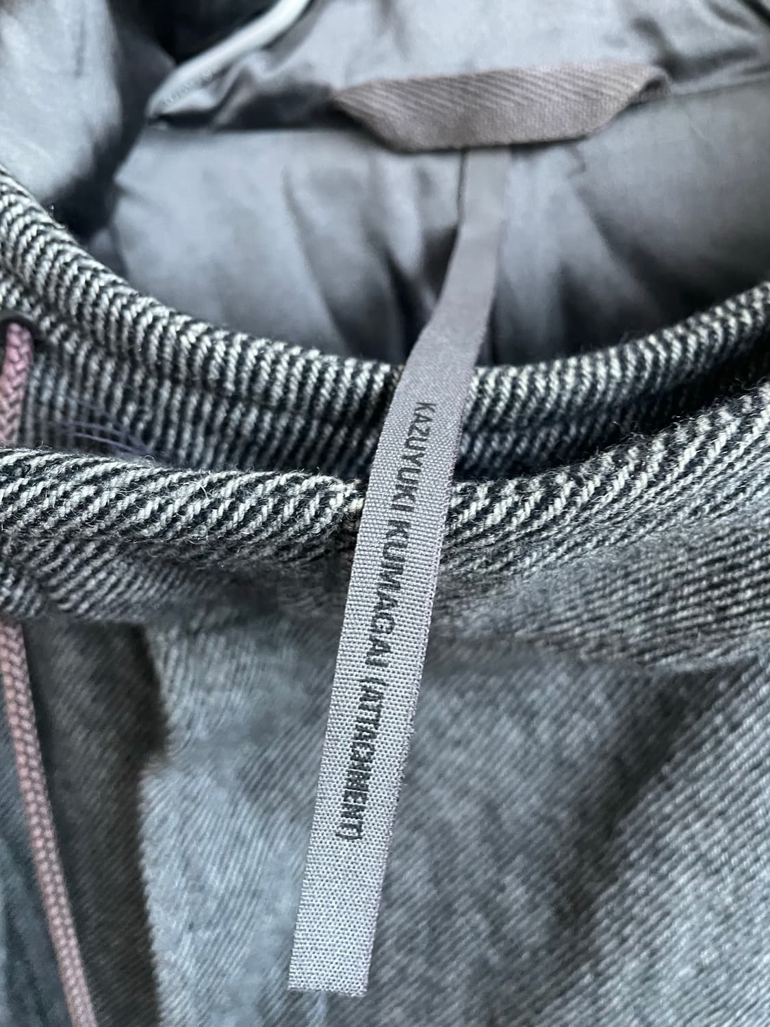 카즈유키쿠마가이 비대칭 코트 상품이미지4