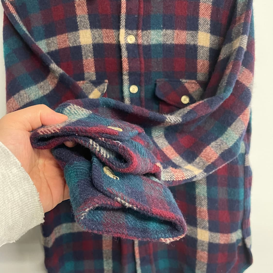 90s 울리치 버팔로 울 체크셔츠 상품이미지5