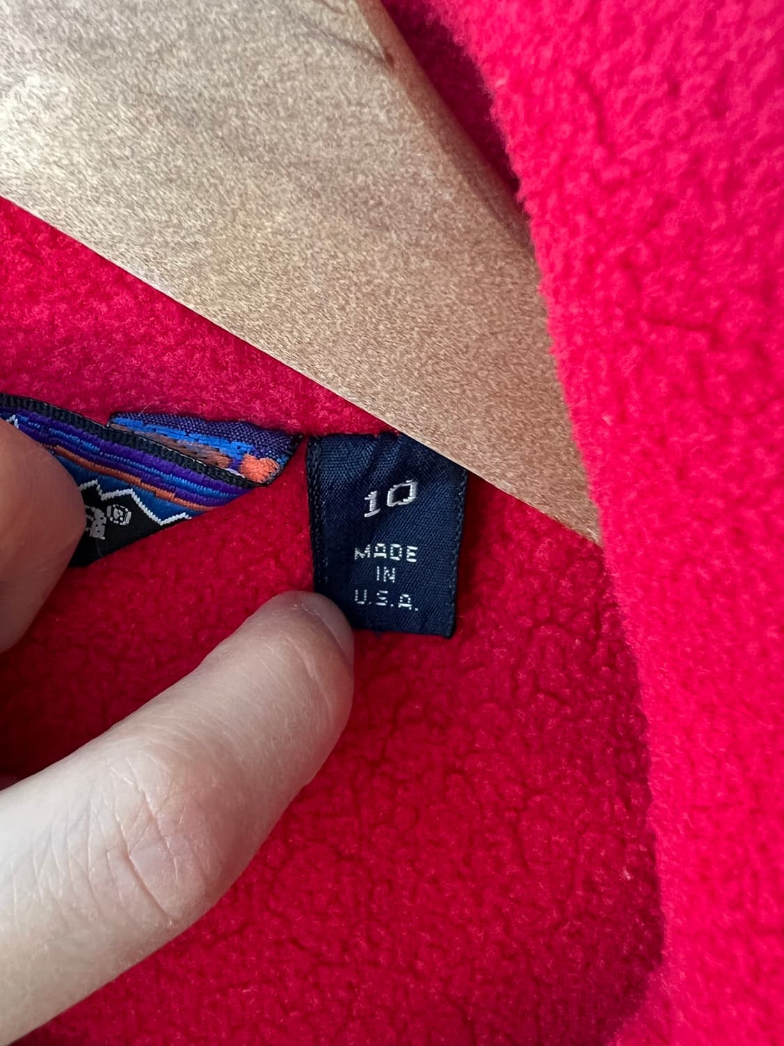 80's빈티지 파타고니아 신칠라 쉘드 봄버 자켓 올리브/레드 상품이미지9