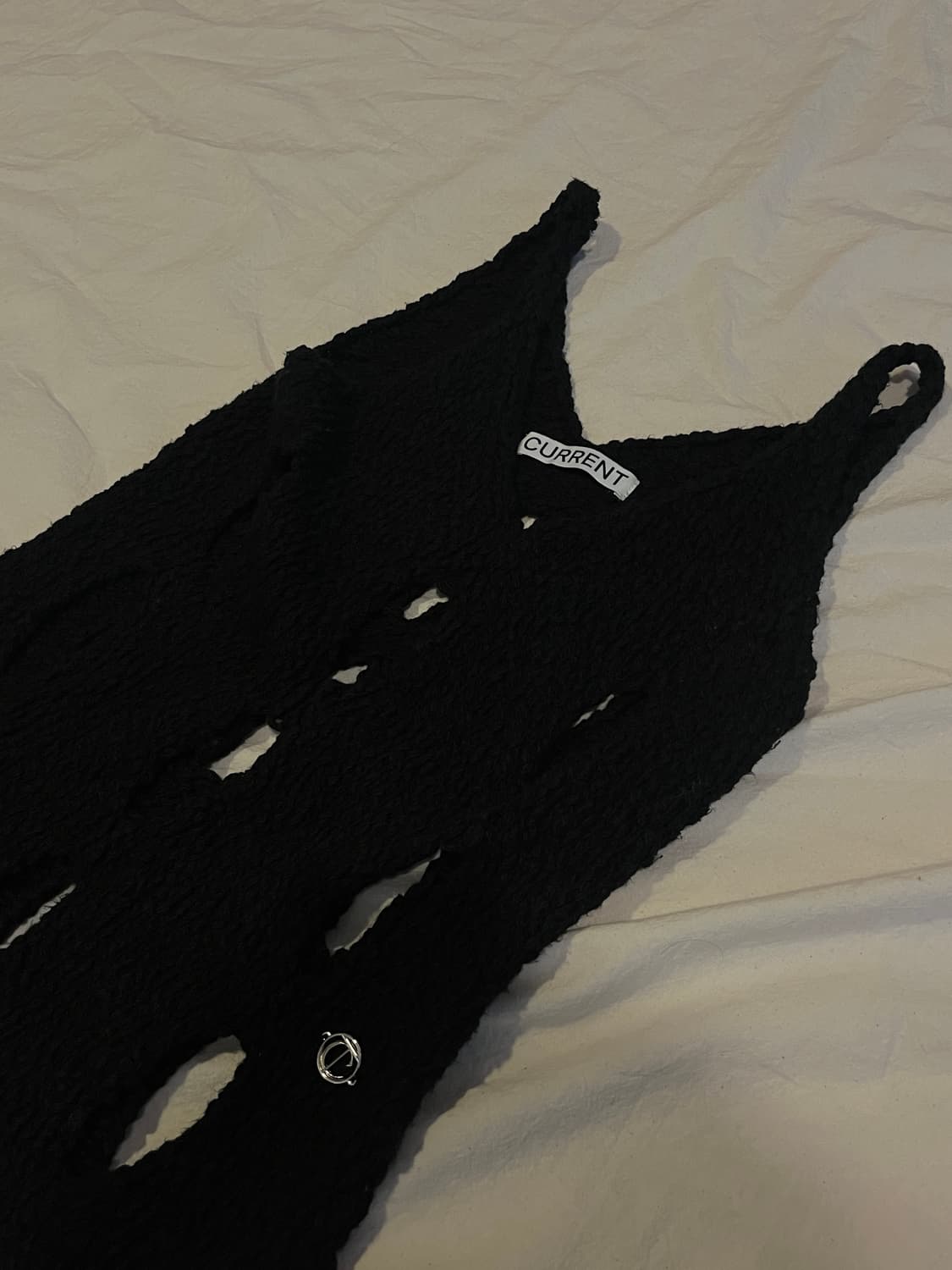 Current 커렌트 홀 니트 드레스 상품이미지6