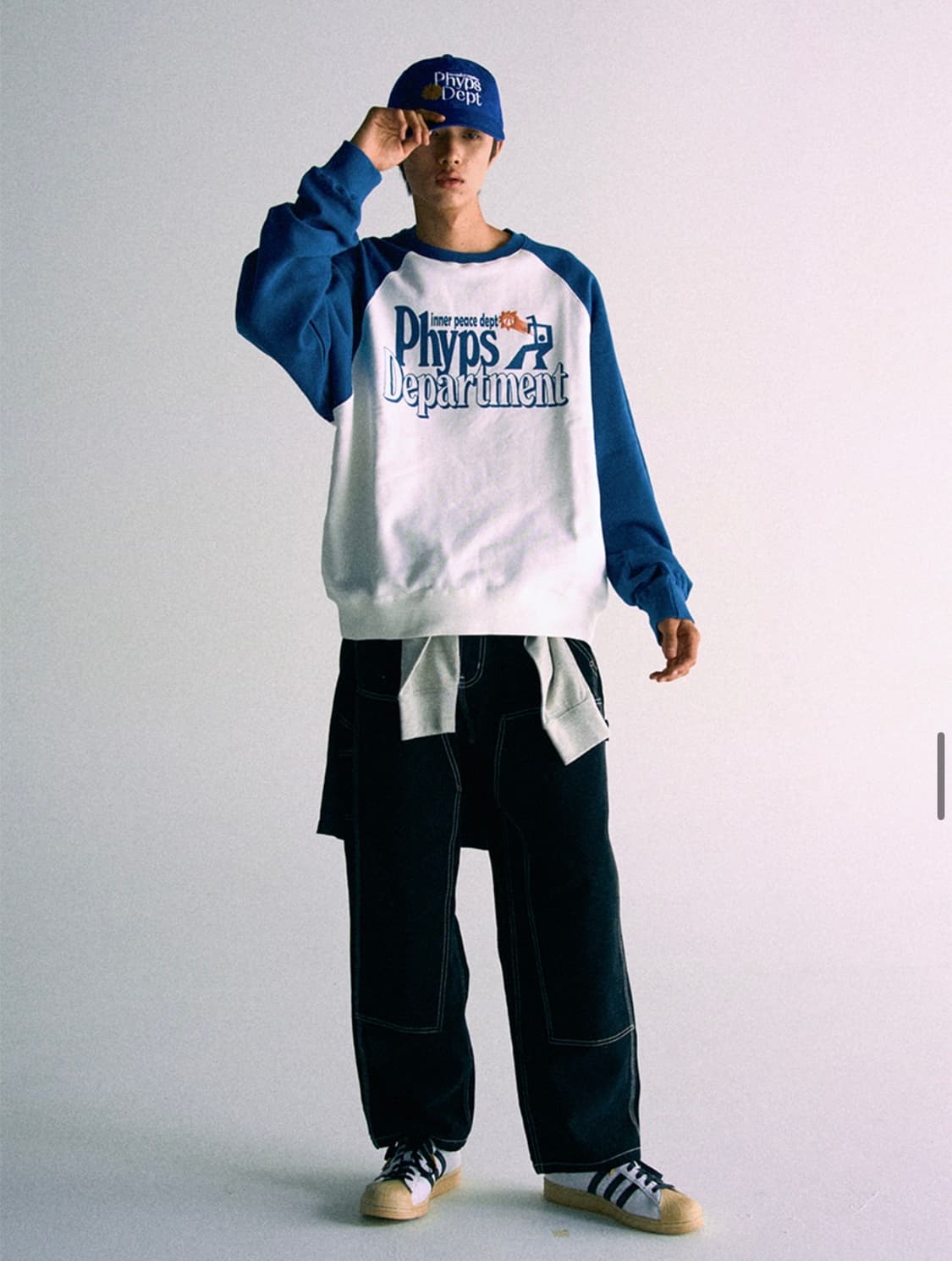 BASKETBALL SHOT RAGLAN CREWNECK IVORY / 상품이미지1