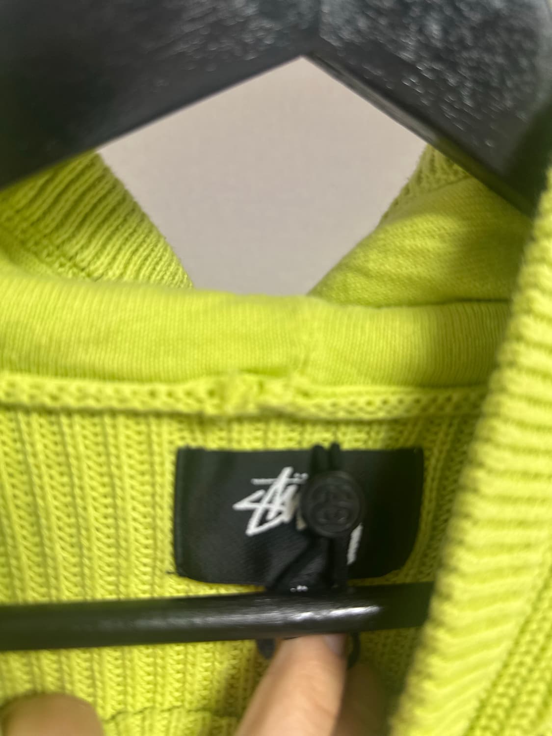 정품 스투시 코튼 니트 후드 판매합니다 상품이미지4