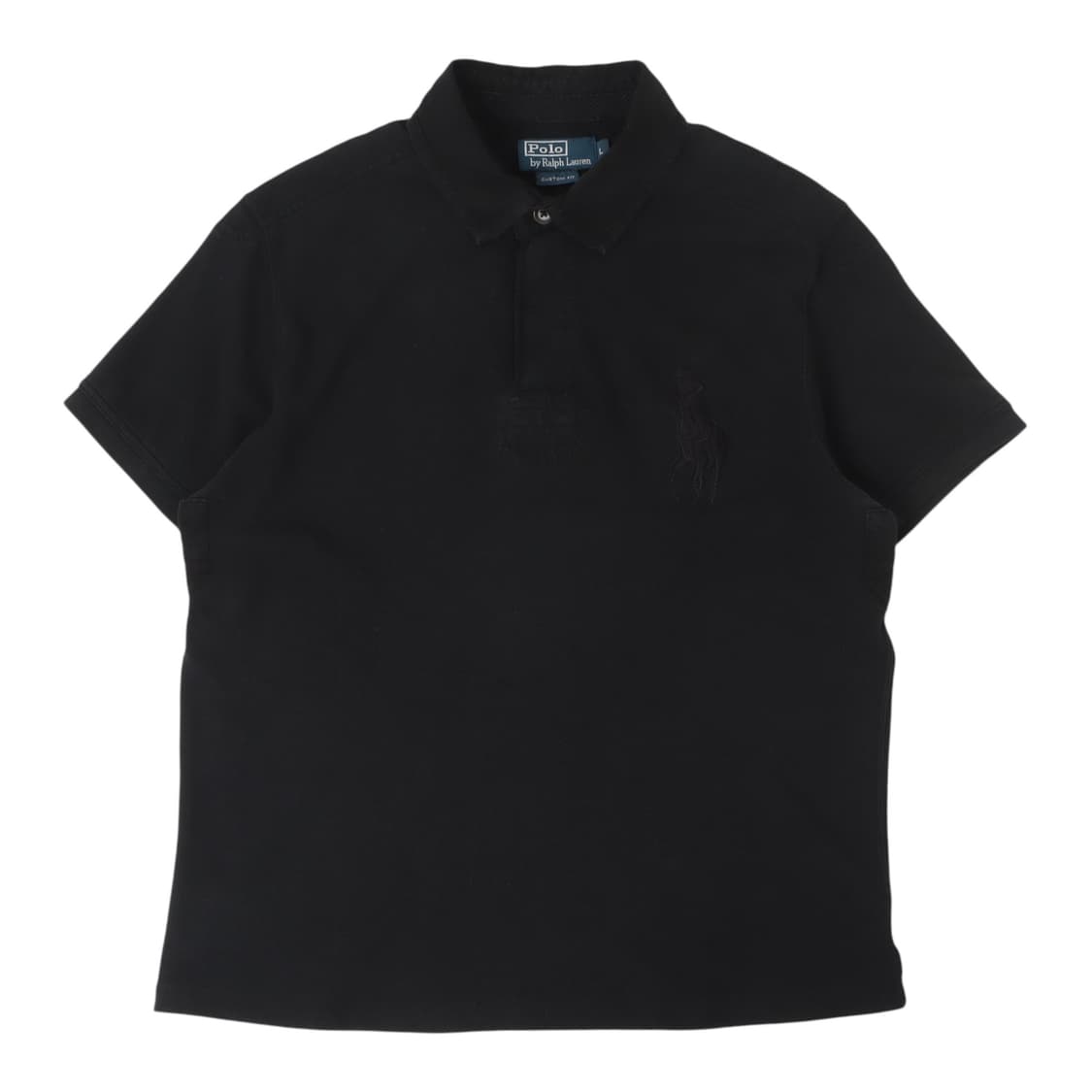 폴로 랄프로렌 올 블랙 빅포니 럭비 pk 티셔츠 상품이미지1