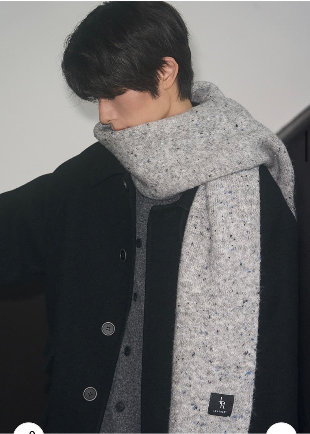 레더리 소프트 울 머플러 [GREY] 판매 상품이미지6