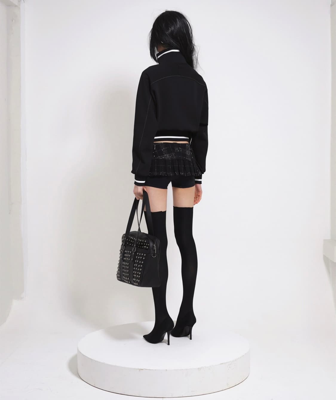 본네 패치 트랙 재킷 블랙 상품이미지4