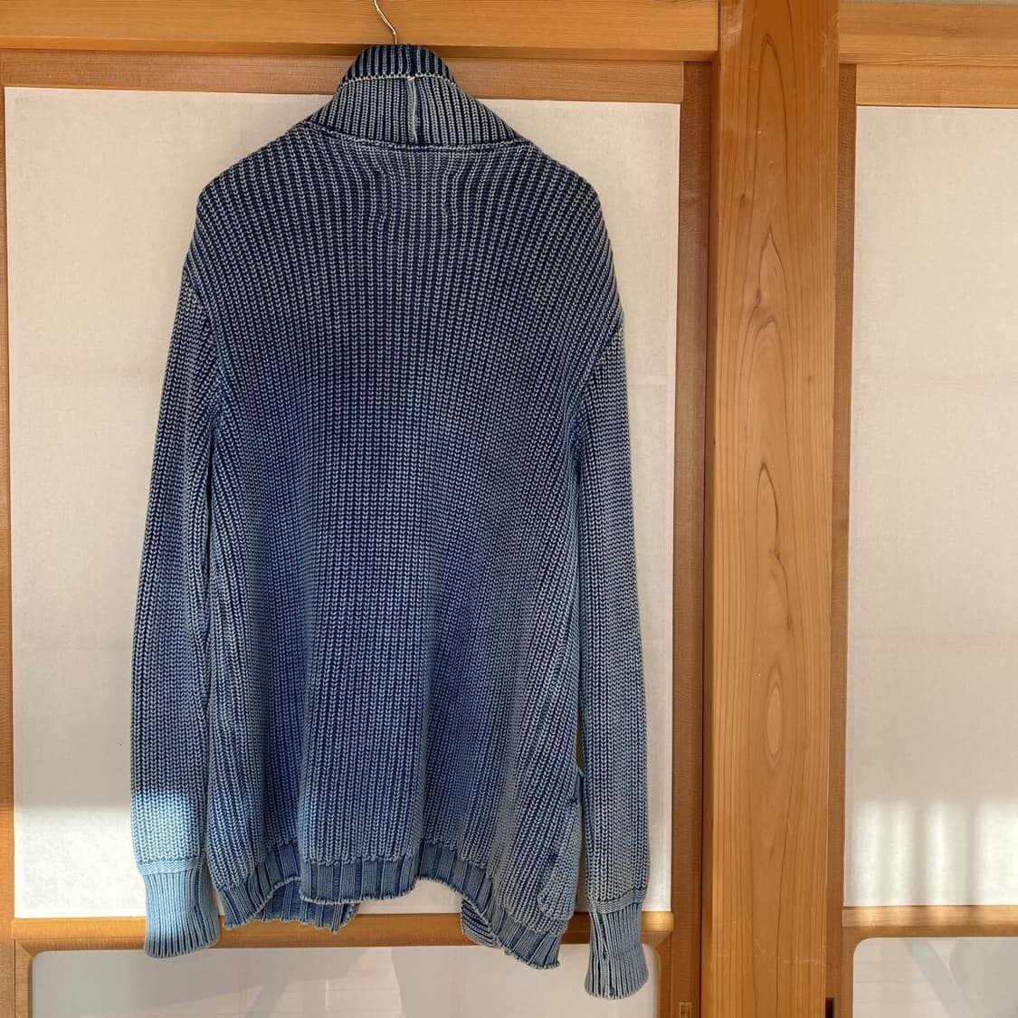 포터클래식 인디고 코튼 워시드 가공 가디건 상품이미지9