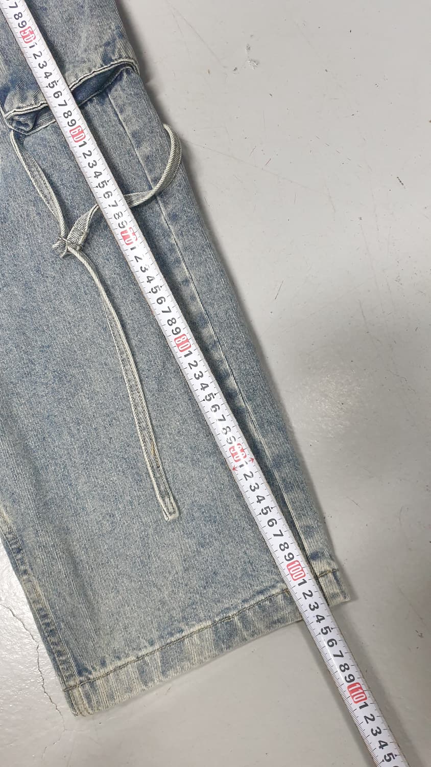 RIPEN 연청 카고 와이드 데님 팬츠 상품이미지5