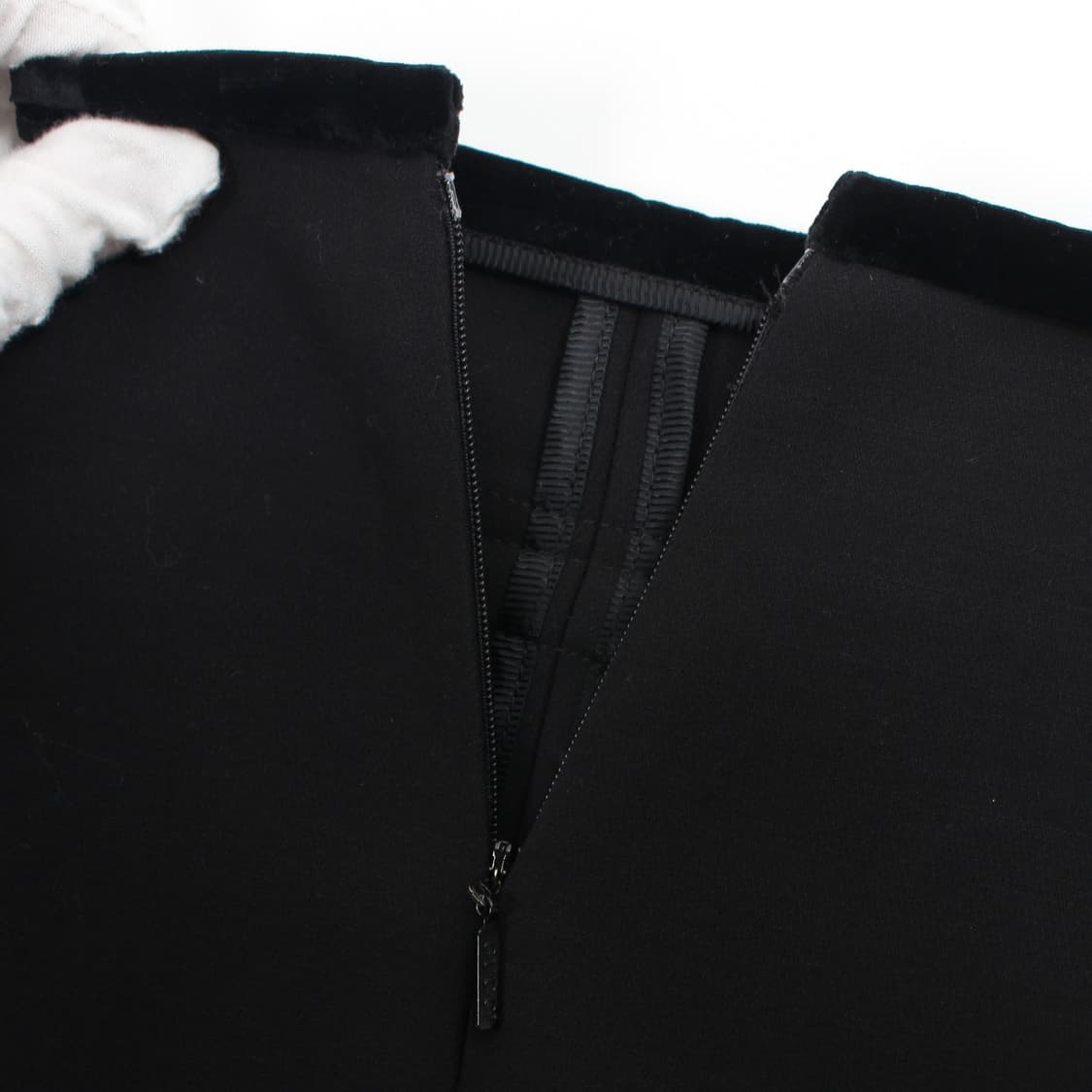 구찌 gucci 빈티지 울 벨벳 에이라인 블랙 미디 스커트 상품이미지6