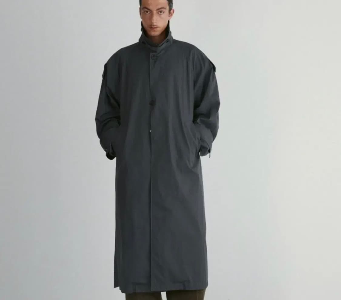 [1] 렉토 24FW 잭 오버 트렌치코트 차콜 상품이미지1
