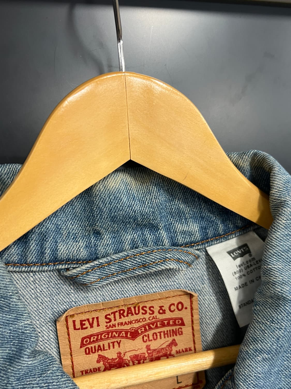 00s Levis 리바이스 70507 빈티지 데님 트러커 자켓 상품이미지6