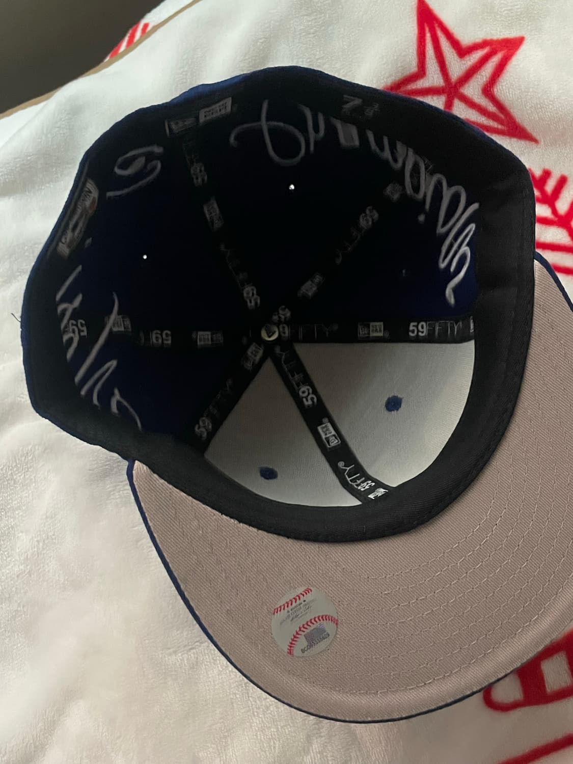 뉴에라 LA 다저스 월드시리즈 챔피언 59fifty 블루 상품이미지4