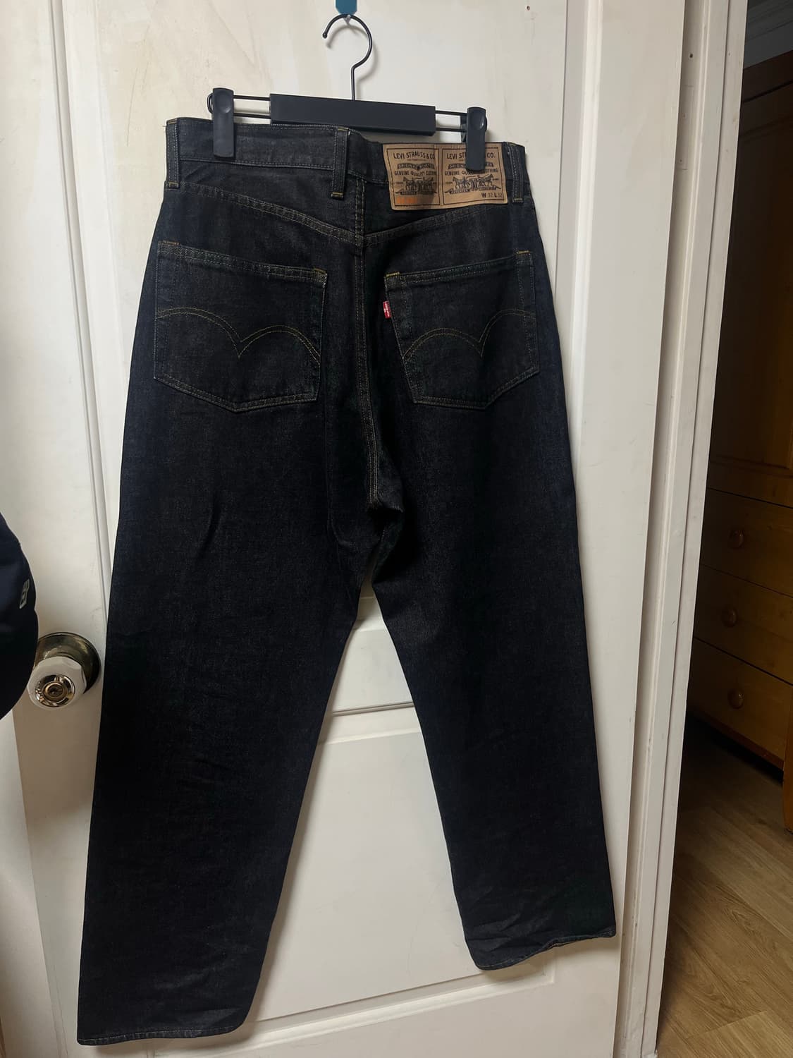 빔즈 X 리바이스 슈퍼와이드 흑청 데님 32x32 택보유 상품이미지6