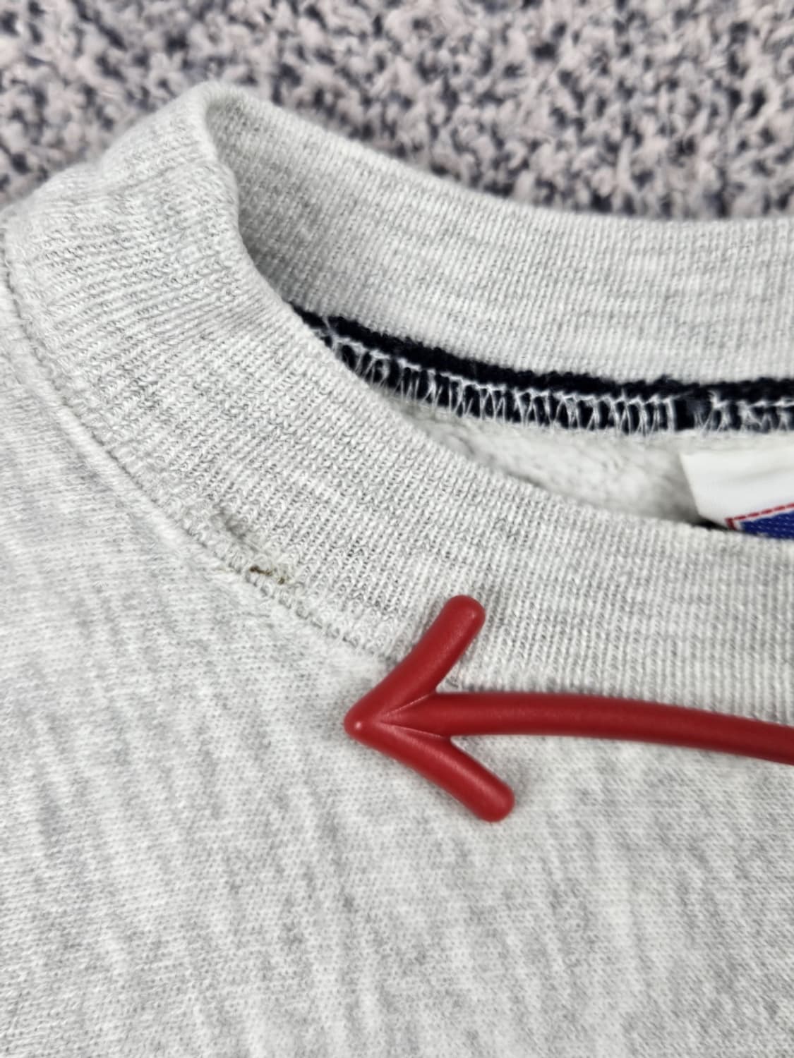 레이어컷 믹스드 MV듀케인X데님 커스텀 맨투맨 (상세설명참조/ 10225 상품이미지6