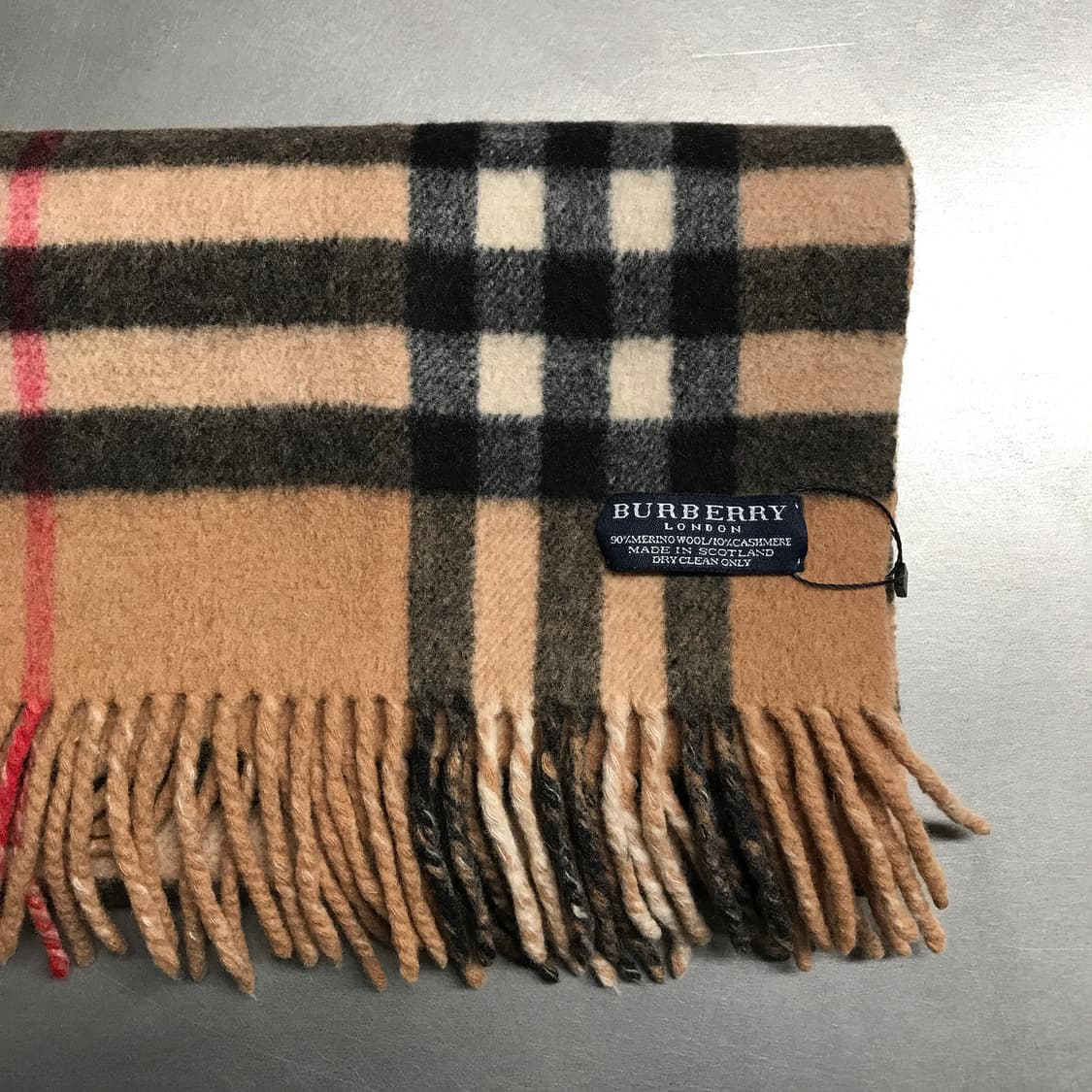 버버리 정품 울/캐시미어 머플러 베이지 상품이미지2