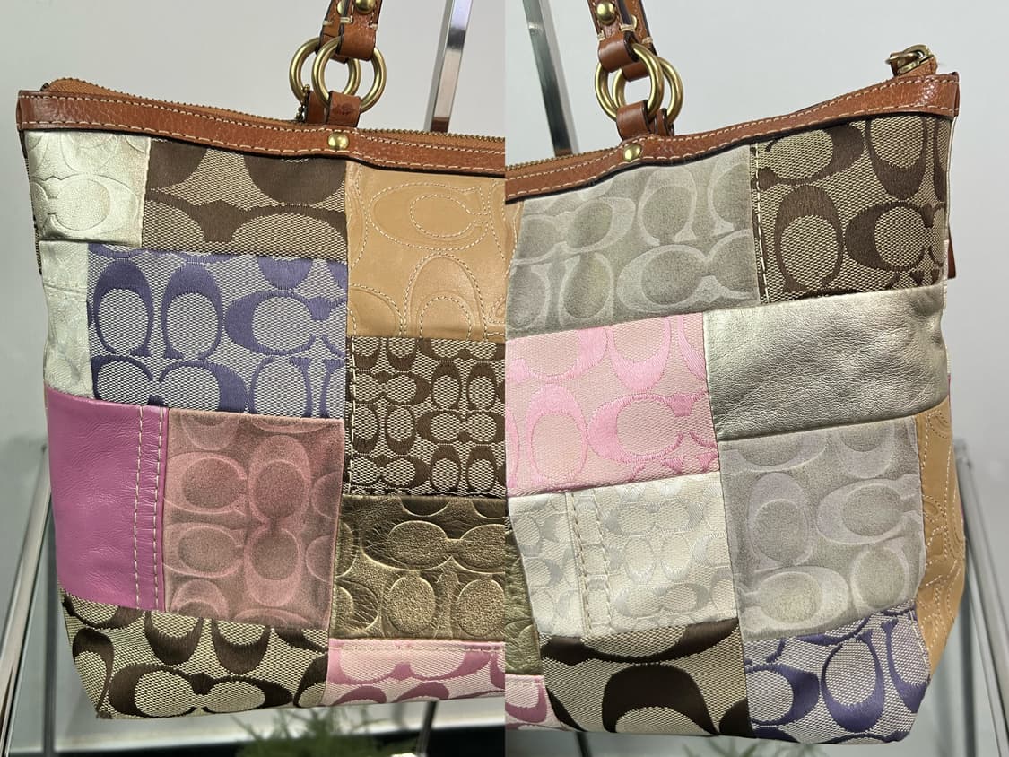 코치 패치워크 토트백 Y2K 상품이미지4