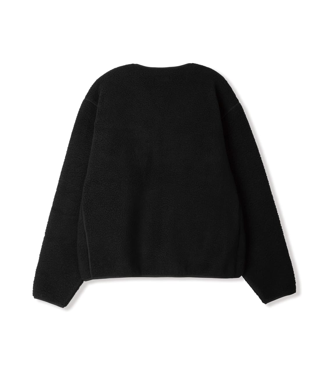 [SEW] 스테디에브리웨어 플러피 플리스 브이 넥 집업 자켓 블랙 상품이미지2