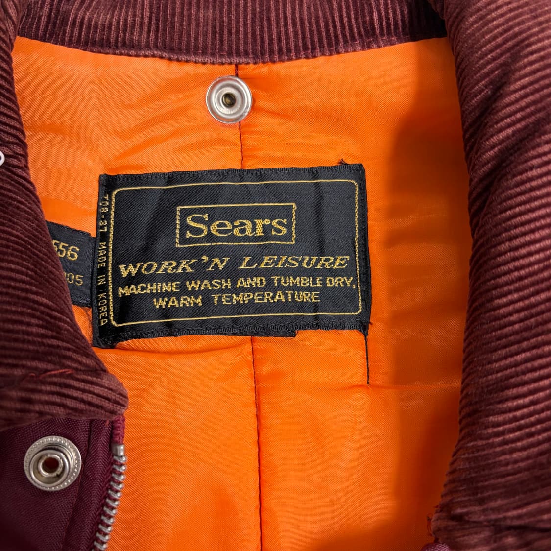 80s Sears 나일론 헌팅 자켓 상품이미지6