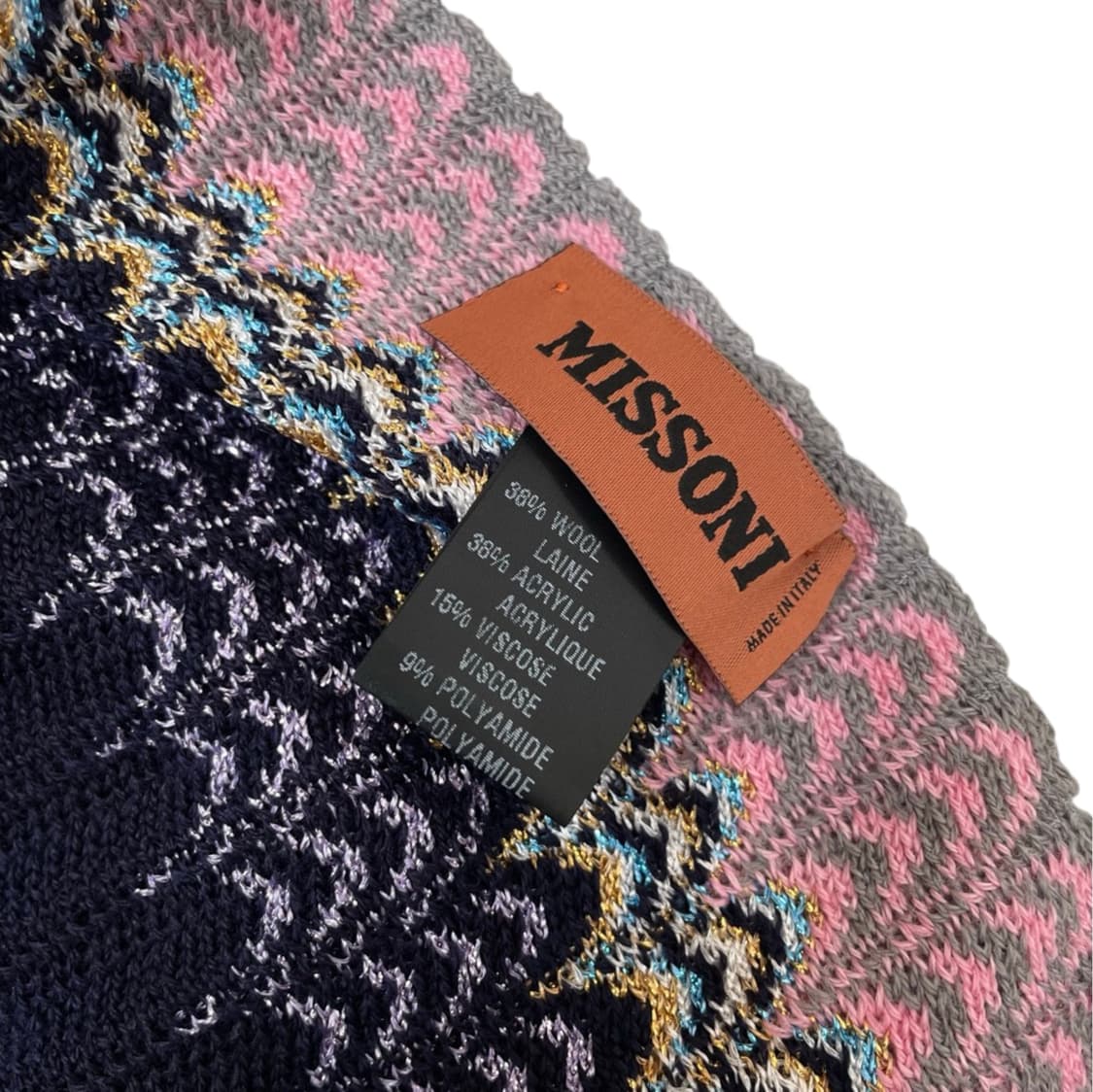 미쏘니 Missoni 멀티컬러 지그재그 니트 머플러 상품이미지2
