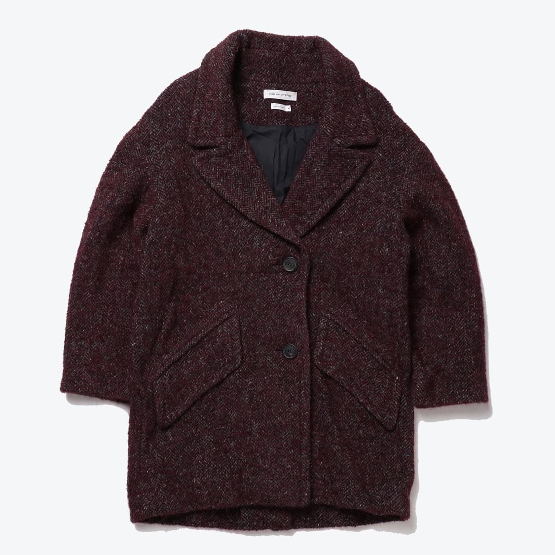 ISABEL MARANT 헤링본 빅카라 코트   상품이미지1