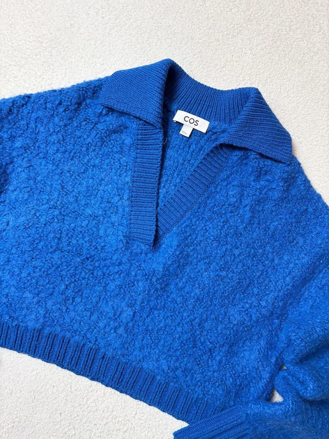 코스 COS 알파카 부클레 크롭 카라 니트 PN6566 상품이미지3