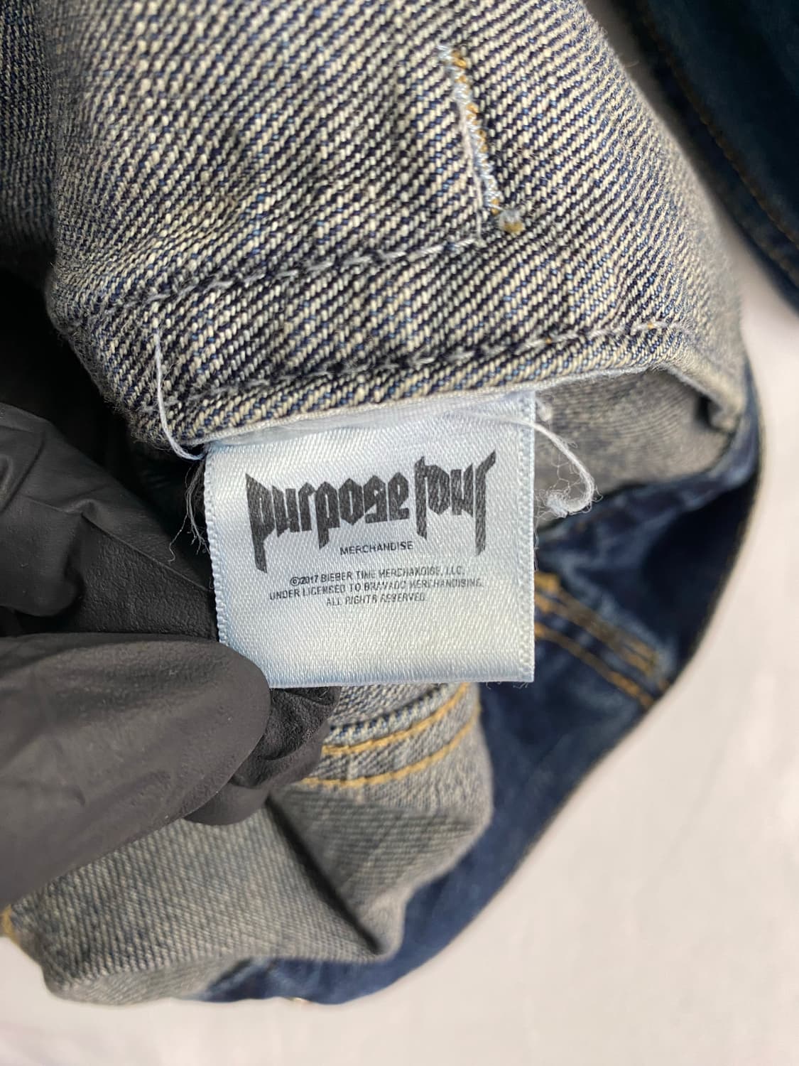 저스틴 비버 퍼포즈투어 데님 청자켓 M 상품이미지6