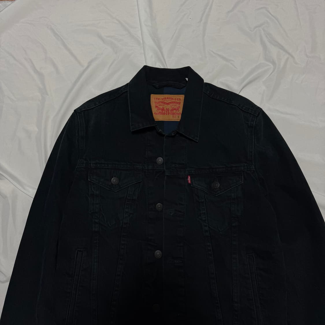 [S] 리바이스 블랙 데님 트러커 자켓 상품이미지2