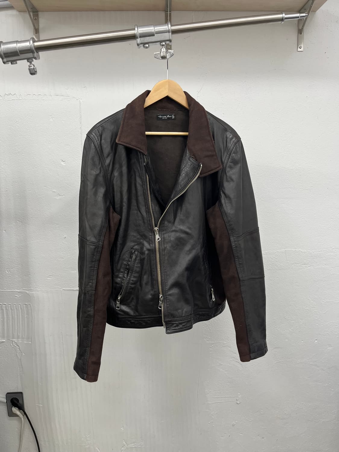 L) ITALY MADE COW LEATHER RIDER JACKET 상품이미지1