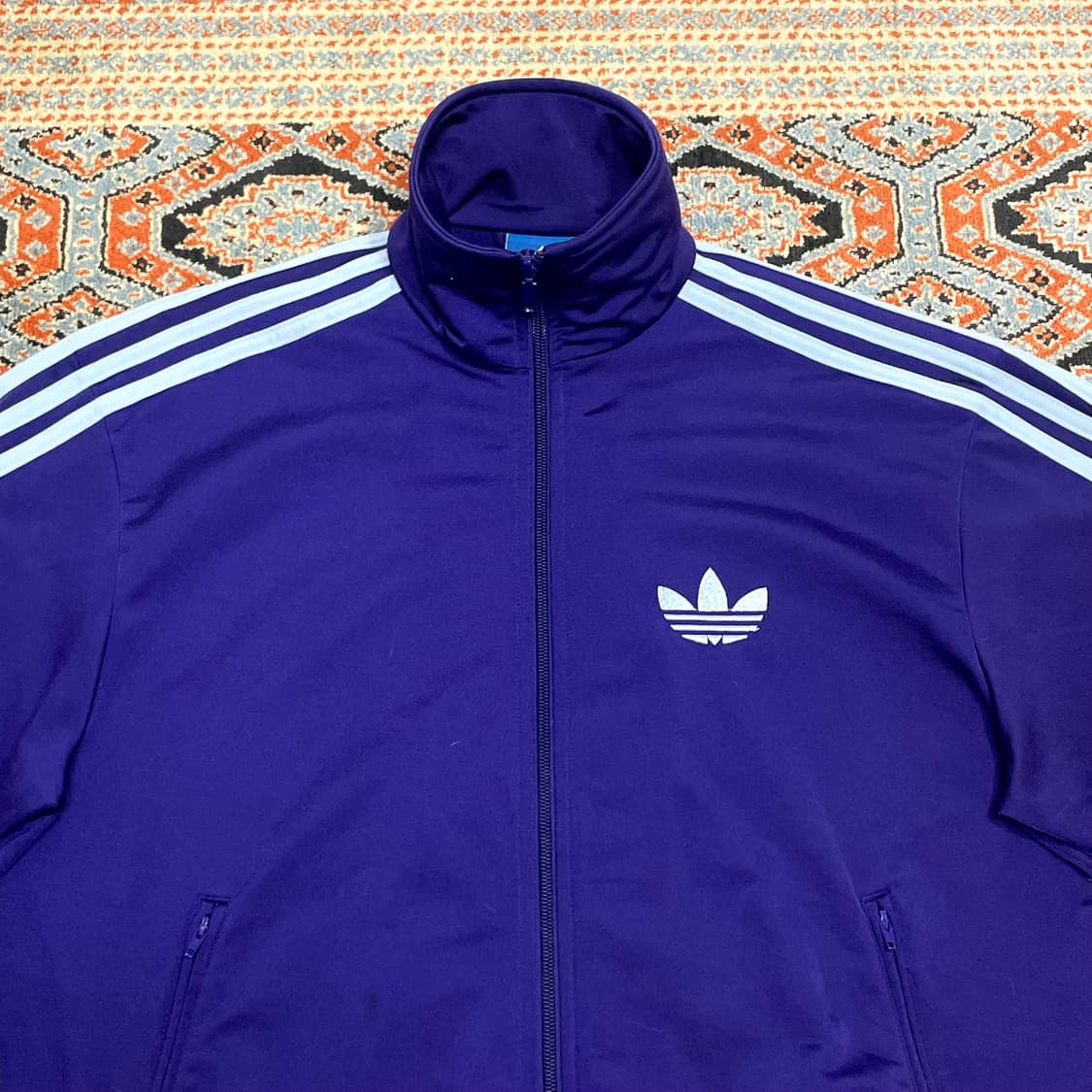 아디다스 오리지날 파이어버드 퍼플 기모 집업 져지 남성95 상품이미지2