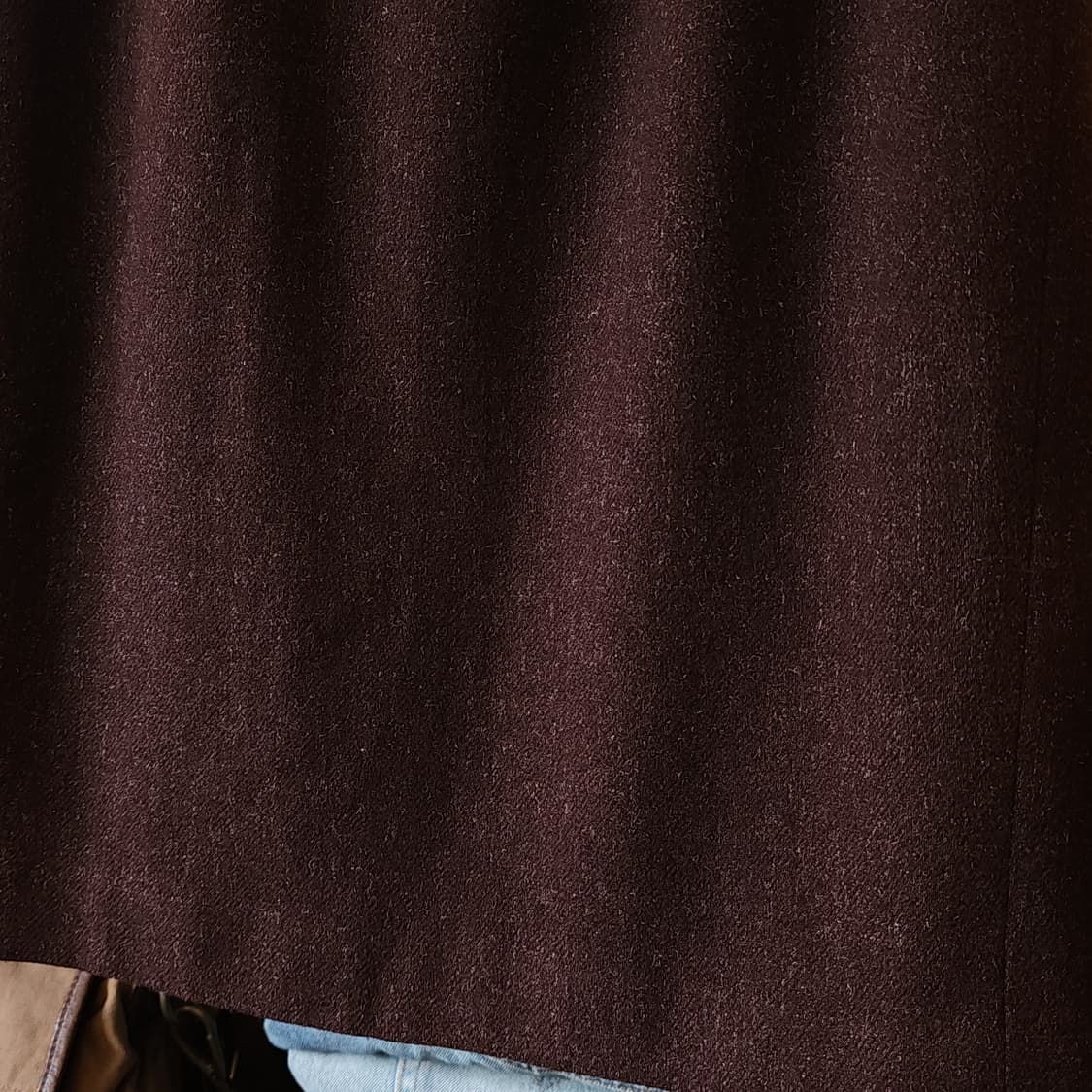 90s 발렌시아가 보카시 울 스커트 브라운 38 상품이미지4